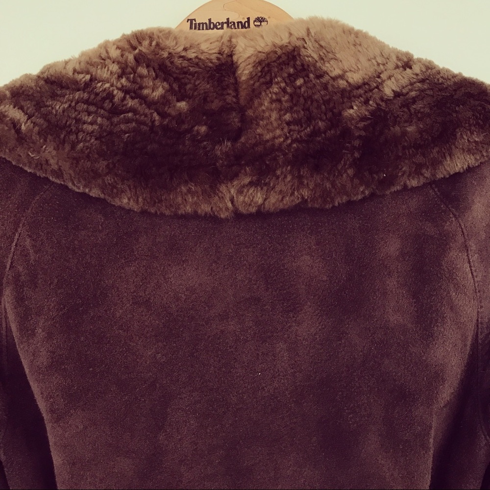 Vintage 70s Penny Lane Real Suede and Fur Coat by Rajac Leathers Canada - Picture 3 of 9